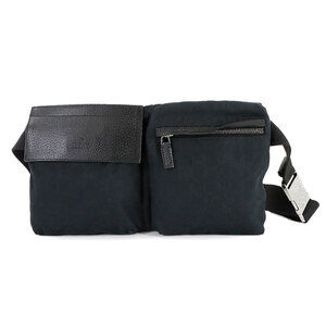 Gucci GG Canvas Waist Pouch Body Bag in Black